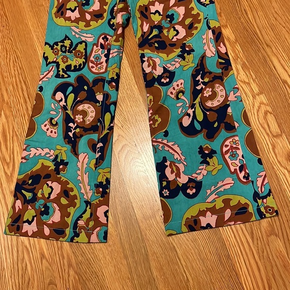 NWT Free People Tessa Tapered Trousers - Retro Floral Size 2 - Picture 11 of 16